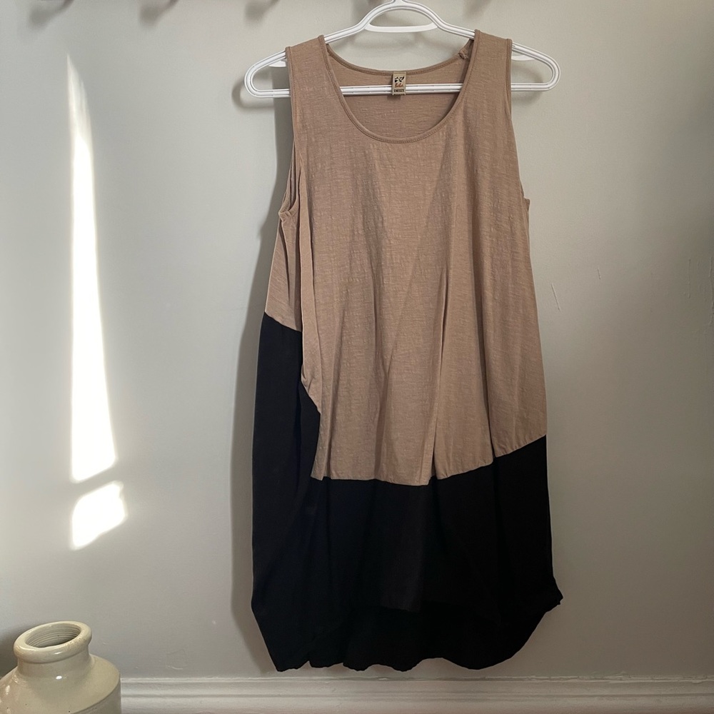 Two-tone tank blouse